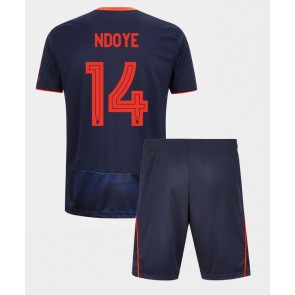 Billiga Nottingham Forest Dan Ndoye #14 Tredjeställ Barn 2025-26 Kortärmad (+ Korta byxor)